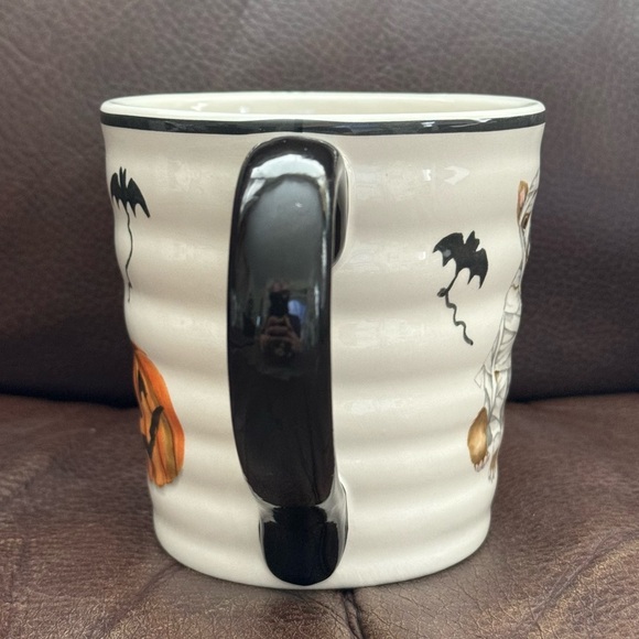 Chihuahua Mummy with Bats and Jack O’Lantern Ceramic Halloween Mug - Picture 8 of 12